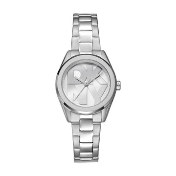 DKNY Γυναικείο Ρολόι Quartz με Ασημί Μπρασελέ & Logo Dial DK1L145M0035
