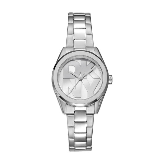 DKNY Γυναικείο Ρολόι Quartz με Ασημί Μπρασελέ & Logo Dial DK1L145M0035