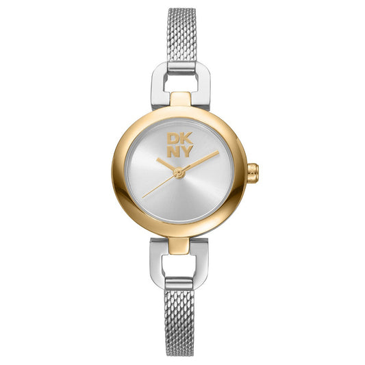 Ρολόι Γυναικείο DKNY Δίχρωμο με Mesh Μπρασελέ DK1L161M0255