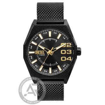 Diesel Scraper Black Stainless Steel Bracelet
