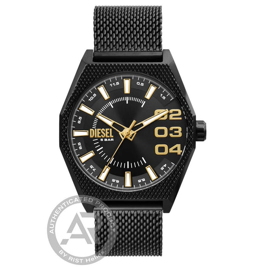 Diesel Scraper Black Stainless Steel Bracelet