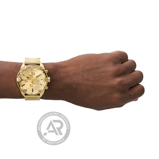 Diesel Spiked  Gold Stainless Steel Bracelet