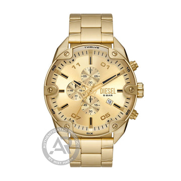 Diesel Spiked  Gold Stainless Steel Bracelet