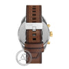 Diesel Spiked Chronograph Leather Strap