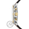 Diesel Spiked Chronograph Leather Strap