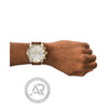 Diesel Spiked Chronograph Leather Strap