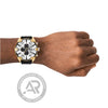 Diesel Spiked Chronograph Leather Strap