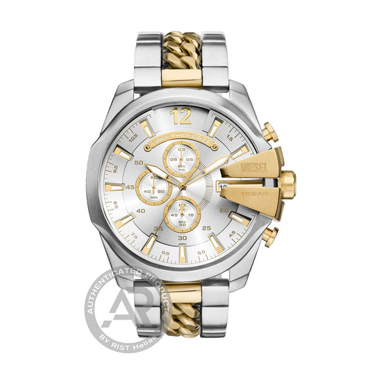 Diesel Mega Chief Chronograph Two Tone Stainless Steel Bracelet