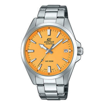 Ρολόι Ανδρικό Casio Edifice EFV-100D-9AVUEF Ασημί με Πορτοκαλί Καντράν