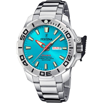 Festina Diver Professional Silver Stainless Steel Bracelet