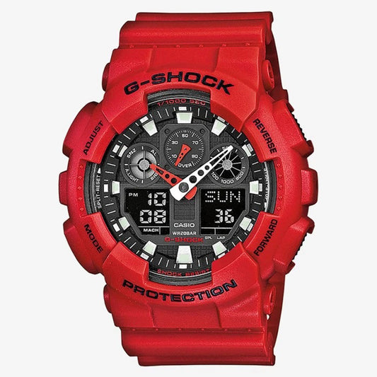 Ρολόι Ανδρικό Casio G-Shock Κόκκινο GA-100B-4AER