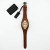 Γυναικείο Ρολόι GF Ferre Swiss Made Gold Tone με Καφέ Δερμάτινο Λουράκι