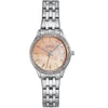 Gregio Supernova Crystals Silver Stainless Steel Bracelet