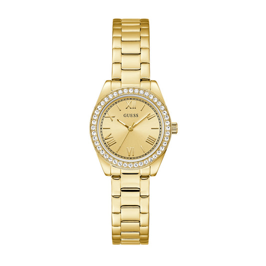 GUESS Γυναικείο Ρολόι Χρυσό με Κρύσταλλα GW0841L7
