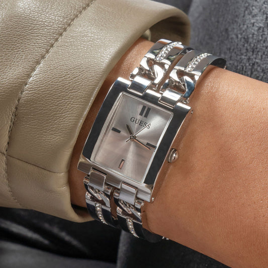 Guess Mod ID  Silver Stainless Steel Bracelet
