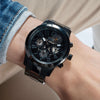 Guess Parker  Black Stainless Steel Bracelet