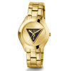 Guess Tri Plaque Gold Stainless Steel Bracelet