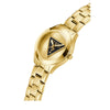 Guess Tri Plaque Gold Stainless Steel Bracelet