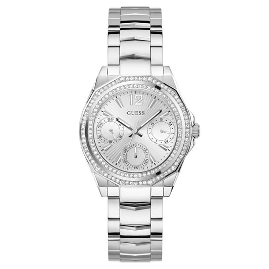 Guess Ritzy Multi-Function  Silver Stainless Steel Bracelet