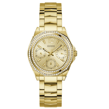 Guess Ritzy Multi-Function Gold Stainless Steel Bracelet
