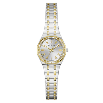 Γυναικείο Ρολόι Guess Δίχρωμο με Ζιργκόν