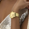 Γυναικείο Ρολόι Guess Gold Tone με Ζιργκόν