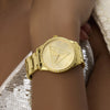 Γυναικείο Ρολόι Guess Gold Tone με Ζιργκόν