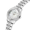 Γυναικείο Ρολόι Guess Silver Tone με Mother of Pearl Καντράν & Ζιργκόν