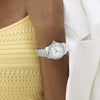 Γυναικείο Ρολόι Guess Silver Tone με Mother of Pearl Καντράν & Ζιργκόν