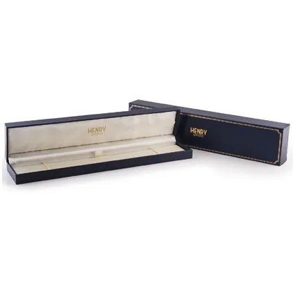 Henry London Knightsbridge Crystals Blue Leather Strap