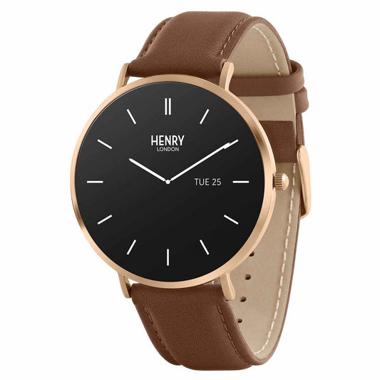 Henry London Series 65 Brown Leather Strap