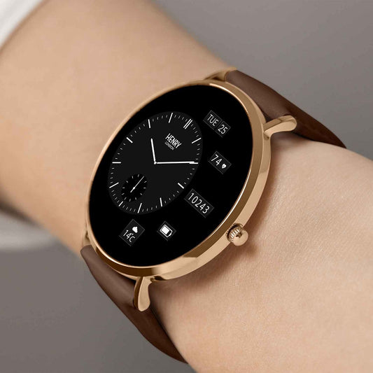 Henry London Series 65 Brown Leather Strap