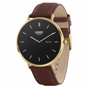 Henry London Series 65 Brown Leather Strap
