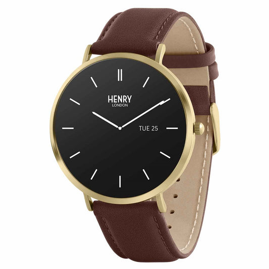 Henry London Series 65 Brown Leather Strap