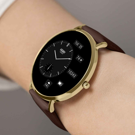 Henry London Series 65 Brown Leather Strap