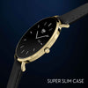 Henry London Series 65 Black Leather Strap