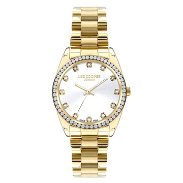 Lee Cooper Crystals Gold Metallic Bracelet