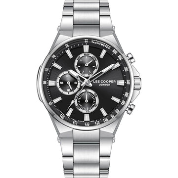 Lee Cooper LC08219.350  Ανδρικό Ρολόι Χρονογράφος με Μεταλλικό Μπρασελέ