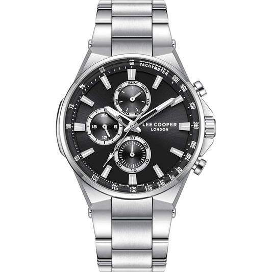 Lee Cooper LC08219.350  Ανδρικό Ρολόι Χρονογράφος με Μεταλλικό Μπρασελέ
