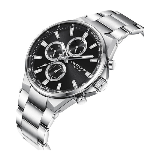 Lee Cooper LC08219.350  Ανδρικό Ρολόι Χρονογράφος με Μεταλλικό Μπρασελέ