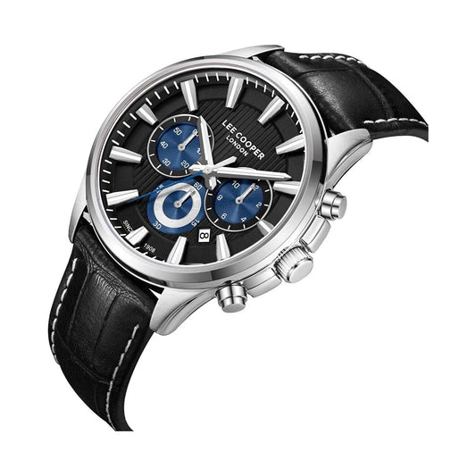 Lee Cooper LC08239.351  Ανδρικό Ρολόι Χρονογράφος με Δερμάτινο Λουράκι