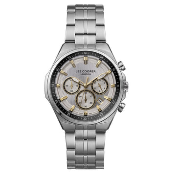 Ρολόι Ανδρικό Lee Cooper London Χρονογράφος Ασημί LC08273.330