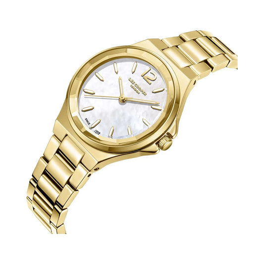 Lee Cooper LC08286.120  Γυναικείο Ρολόι με Χρυσό Μεταλλικό Μπρασελέ