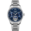 Ρολόι Ανδρικό Lee Cooper Automatic Ασημί με Μπλε Καντράν LC08442.390