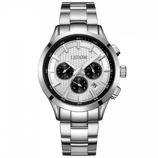 Le Dom Horizon Silver Stainless Steel Bracelet