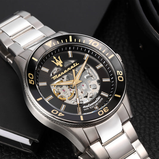 Maserati Sfida Automatic Silver Stainless Steel Bracelet
