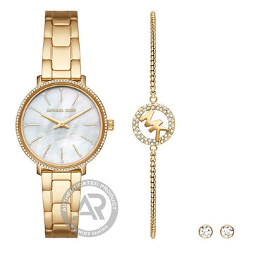 Michael Kors Pyper Mother of Pearl Gold Stainless Steel Bracelet