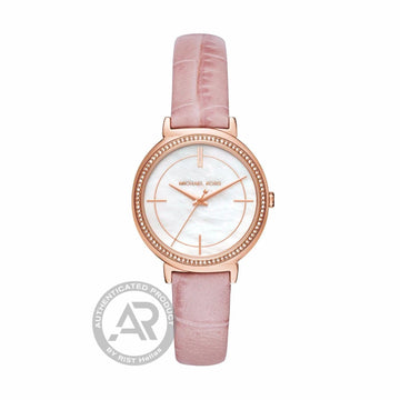 Michael Kors Cinthia Pink Leather Strap