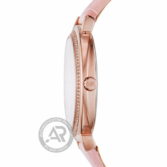 Michael Kors Cinthia Pink Leather Strap