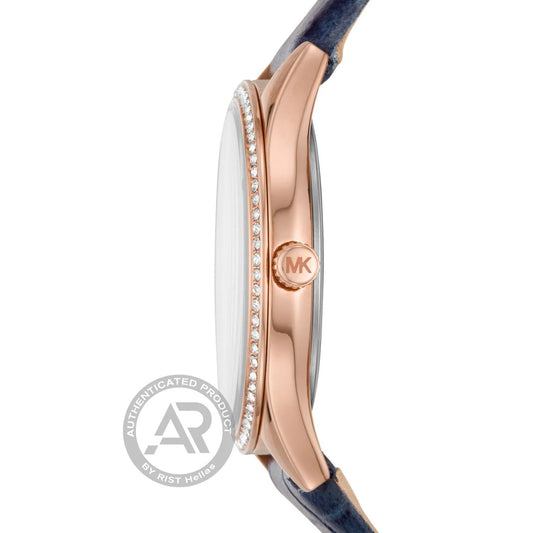 Michael Kors Mini Lauryn Blue Leather Strap